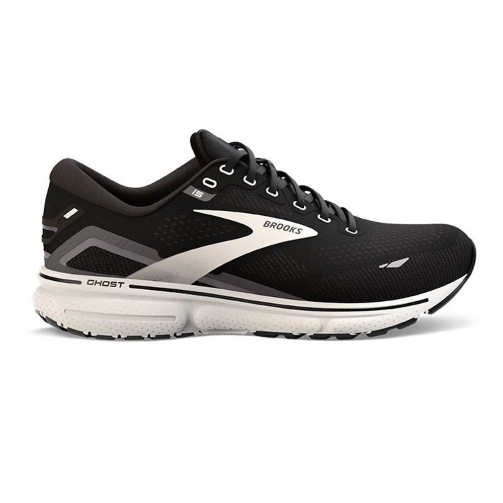 Brooks Ghost Black and White Running Shoes